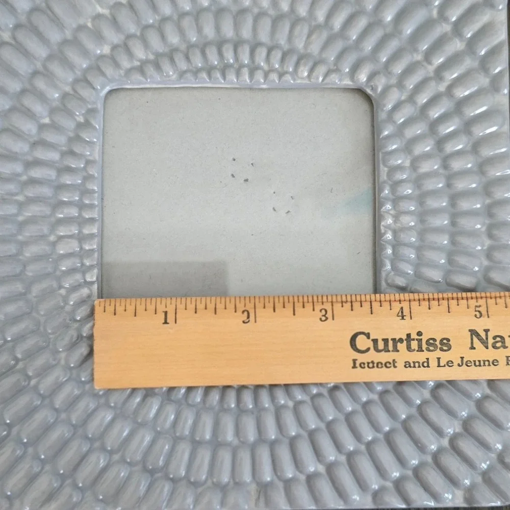 Cynthia Rowley‎ Textured Picture Frame Gray Photo Display Home Decor 7X7